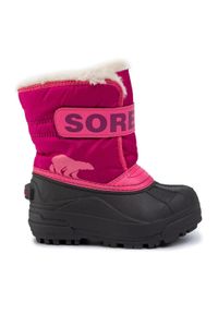 sorel - Sorel Śniegowce Childrens Snow Commander NC1960 Różowy. Kolor: różowy. Materiał: materiał #1