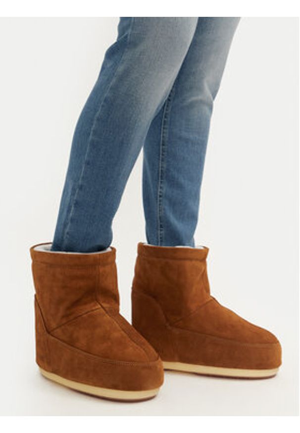 Moon Boot Śniegowce Mb Icon Low 80D1409400 Brązowy. Kolor: brązowy. Materiał: zamsz, skóra