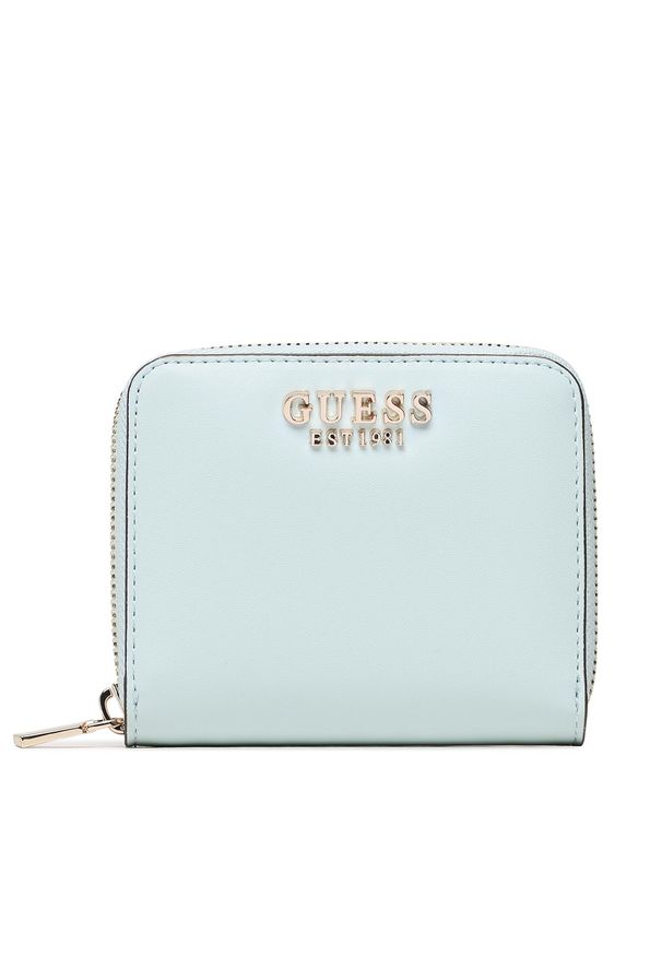 Mały Portfel Damski Guess Laurel (VG) Slg SWVG85 00370 ICE. Kolor: niebieski. Materiał: skóra