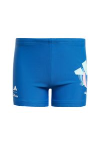 Bokserki Adidas X Disney Lilo And Stitch Swim 1 Inch. Kolor: niebieski. Materiał: materiał. Wzór: motyw z bajki