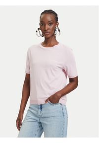 Patrizia Pepe T-Shirt 2M4542/J419-M564 Różowy jasny Regular Fit. Kolor: różowy. Materiał: lyocell #1