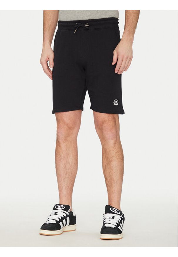 Blend Szorty sportowe 20718064 Czarny Regular Fit. Kolor: czarny. Materiał: bawełna. Styl: sportowy
