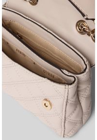 Guess - GUESS Torebka w kolorze taupe damska Giully II Mini. Kolor: beżowy. Styl: elegancki, casual. Rodzaj torebki: na ramię #6