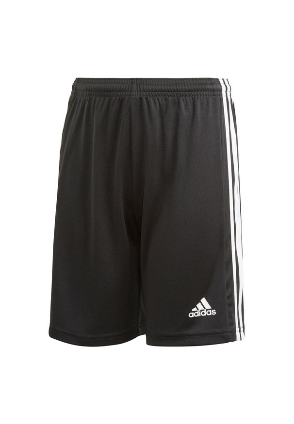 Adidas - Spodenki piłkarskie dla dzieci adidas Squadra 21 Short. Kolor: czarny, wielokolorowy, biały. Materiał: poliester. Długość: krótkie. Styl: sportowy