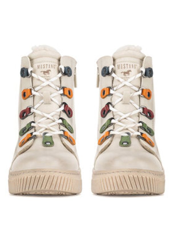 Mustang Trzewiki 1436-601 Beżowy. Kolor: beżowy. Materiał: syntetyk, materiał