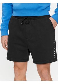Tommy Jeans Szorty sportowe Linear DM0DM18480 Czarny Regular Fit. Kolor: czarny. Materiał: bawełna. Styl: sportowy #1