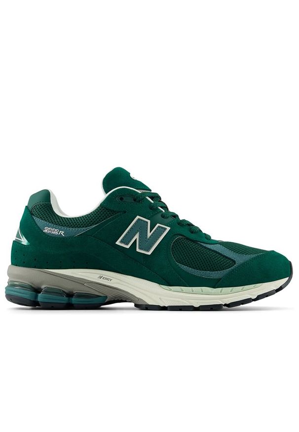 Buty New Balance M2002RFK - zielone. Kolor: zielony. Materiał: guma, skóra. Szerokość cholewki: normalna