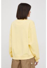 Wrangler bluza bawełniana damska kolor żółty z nadrukiem. Kolor: żółty. Materiał: bawełna. Wzór: nadruk #2