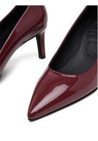 Furla Szpilki Essential Decollete T.60 YJ69FSN X70000 AL 26700 Bordowy. Kolor: czerwony. Materiał: skóra. Obcas: na szpilce