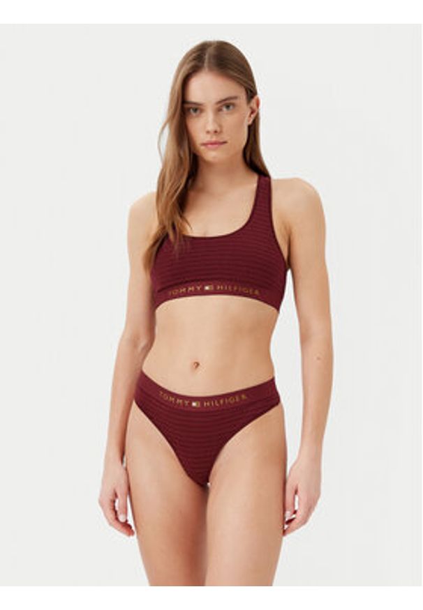 TOMMY HILFIGER - Tommy Hilfiger Stringi UW0UW05589 Czerwony. Kolor: czerwony. Materiał: bawełna