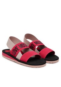 Love Moschino - LOVE MOSCHINO Sandały JA16033G0MJN460C Różowy. Kolor: różowy. Materiał: materiał #3