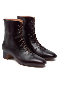 Balagan Trzewiki BALAGAN-VICTORIA BOTKI MAHONIOWY Bordowy. Kolor: czerwony. Materiał: skóra #3