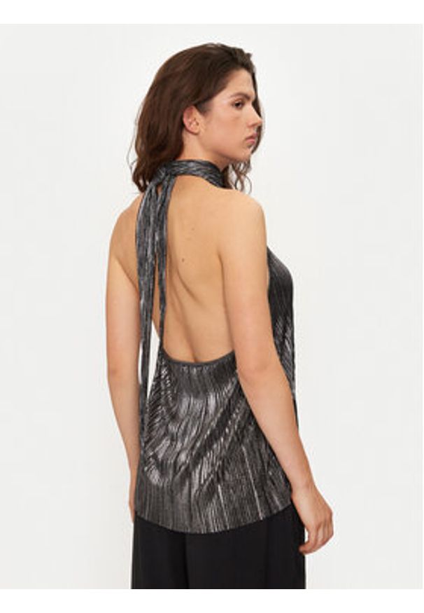 Bruuns Bazaar Bluzka BBW3706 Srebrny Regular Fit. Kolor: srebrny. Materiał: syntetyk