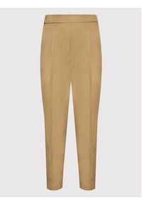 Sisley Spodnie materiałowe 40YR55CZ7 Beżowy Regular Fit. Kolor: beżowy. Materiał: materiał, bawełna #4