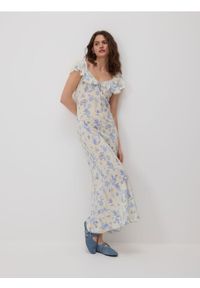 Reserved - Sukienka maxi z wiskozy - wielobarwny. Materiał: wiskoza. Długość: maxi #1