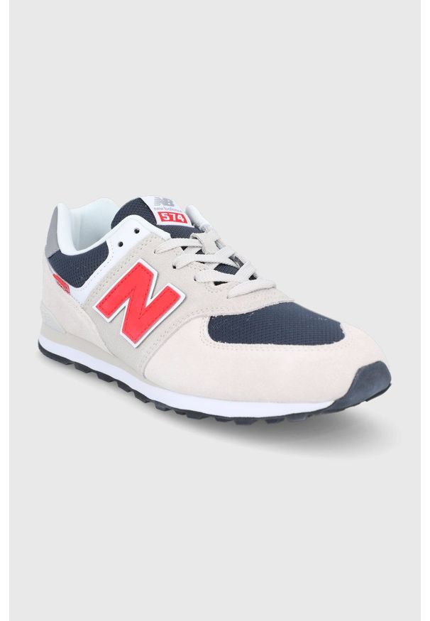 New Balance Buty kolor szary. Zapięcie: sznurówki. Kolor: szary. Materiał: guma