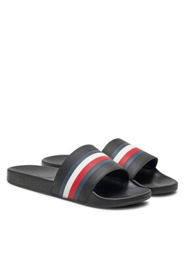 TOMMY HILFIGER - Tommy Hilfiger Klapki FM0FM05233 Czarny. Kolor: czarny