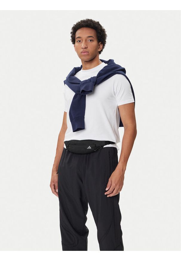 Adidas - adidas Nerka Running Waist Bag IT2046 Czarny. Kolor: czarny. Materiał: materiał