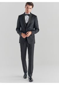 Pako Lorente - PAKO LORENTE – Spodnie smokingowe P000B-6S-001-C-S. Materiał: wełna. Wzór: gładki. Styl: młodzieżowy #8