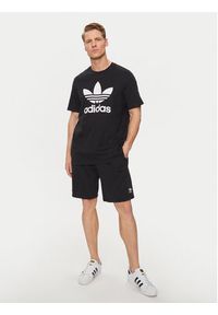 Adidas - adidas Szorty sportowe Essentials+ Made With Hemp Shorts HR8617 Czarny Regular Fit. Kolor: czarny. Materiał: bawełna. Styl: sportowy