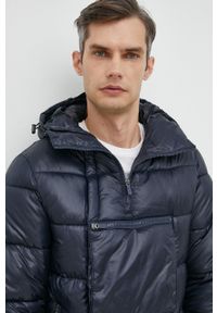 Michael Kors kurtka męska kolor granatowy zimowa. Okazja: na co dzień. Kolor: niebieski. Materiał: poliester, materiał. Wzór: gładki. Sezon: zima. Styl: casual #1