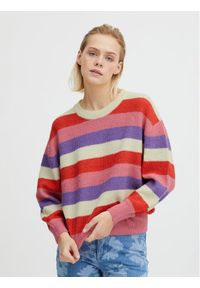 ICHI Sweter 20117930 Kolorowy Regular Fit. Wzór: kolorowy