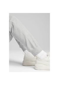 Puma - Męskie spodnie Essentials Elevated PUMA Light Gray Heather. Kolor: wielokolorowy, czarny, szary