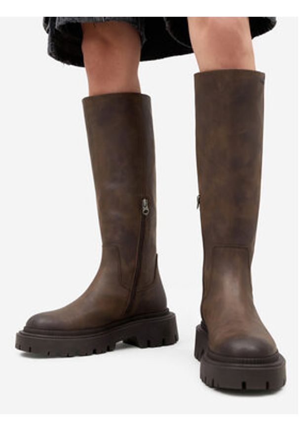 G-Star RAW - G-Star Raw Kozaki CEO-WI34-JOSIA-01 Brązowy. Kolor: brązowy. Materiał: skóra