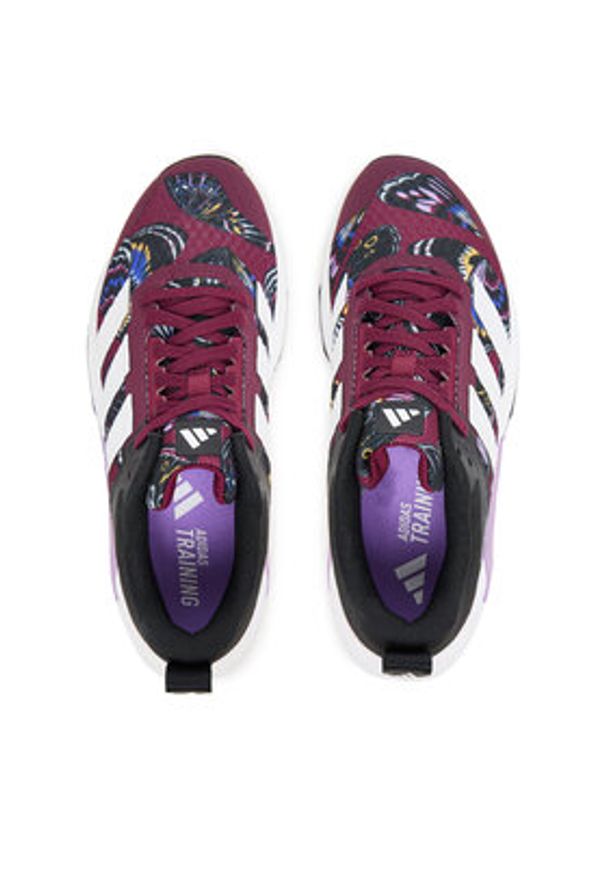 Adidas - adidas Buty na siłownię Dropset Control Trainer JS3125 Bordowy. Kolor: czerwony. Materiał: materiał. Sport: fitness