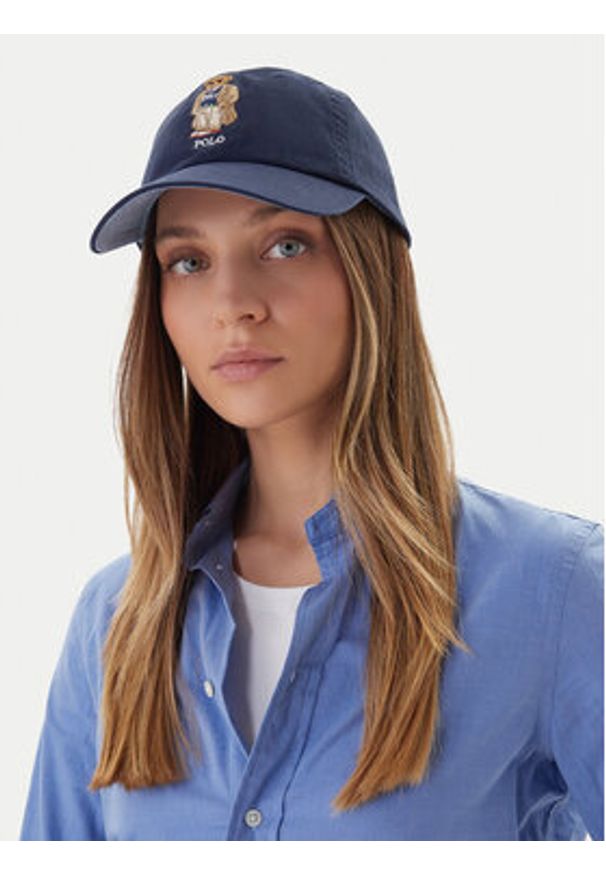 Polo Ralph Lauren Czapka z daszkiem 211A87349001 Granatowy. Kolor: niebieski. Materiał: bawełna