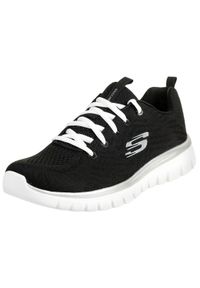 skechers - Buty do chodzenia damskie Skechers Gracefulget Connect. Kolor: czarny, wielokolorowy, biały. Materiał: tkanina, materiał, syntetyk. Model: Skechers Sport. Sport: turystyka piesza #1