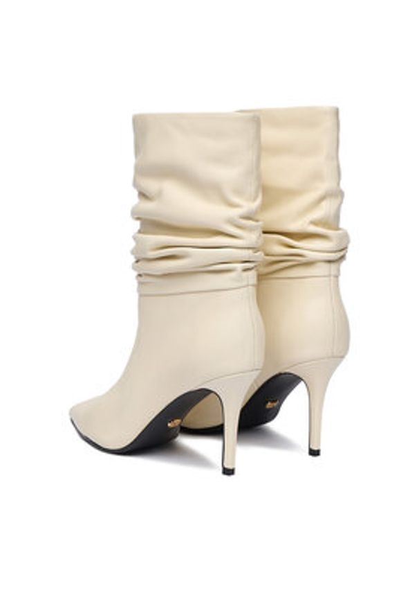 Gino Rossi Botki EO-LUNA-LT681 Écru. Materiał: skóra