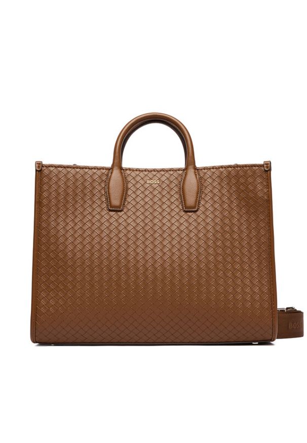 BOSS Torebka Anett New L 50557997 Brązowy. Kolor: brązowy. Materiał: skórzane