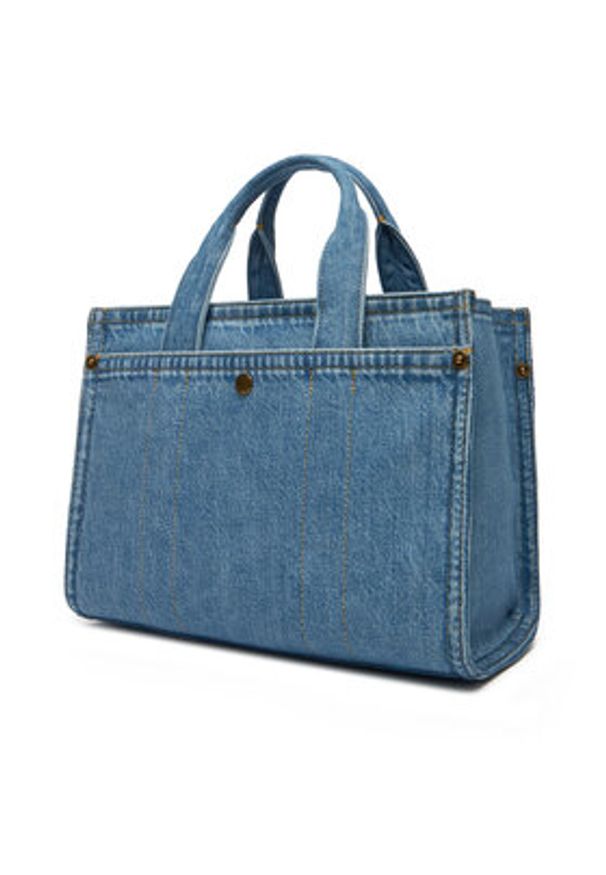 Coach Torebka Cargo CR659 Granatowy. Kolor: niebieski. Materiał: skórzane