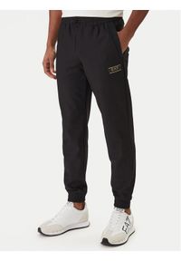EA7 Emporio Armani Spodnie dresowe 7M001341 AF21099 Czarny Regular Fit. Kolor: czarny. Materiał: syntetyk, dresówka #1