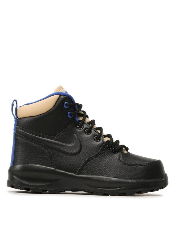 Nike Sneakersy Manoa Ltr (Gs) BQ5372 003 Czarny. Kolor: czarny. Materiał: skóra
