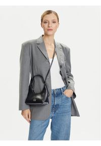 Calvin Klein Torebka Emblm Hw Lthr Mini LV04F3263G Czarny. Kolor: czarny. Materiał: skórzane #1