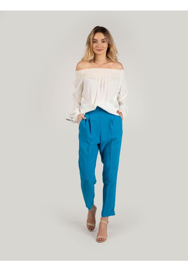 Pinko Spodnie "Natalia 7". Okazja: na co dzień. Stan: podwyższony. Materiał: tkanina. Styl: casual