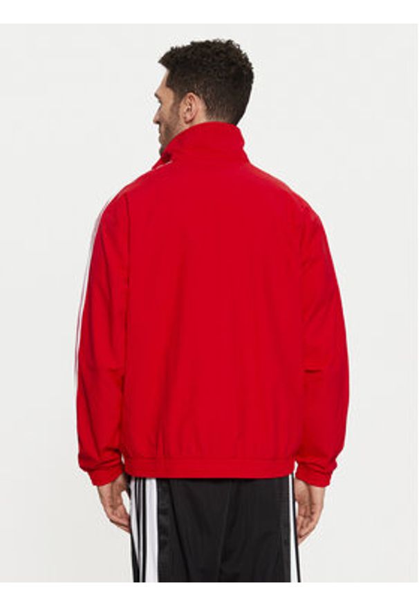 Adidas - adidas Bluza adicolor Firebird IT2495 Czerwony Loose Fit. Kolor: czerwony. Materiał: syntetyk