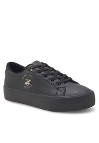 Beverly Hills Polo Club Sneakersy BHPC040W Czarny. Kolor: czarny. Materiał: skóra #4