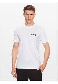 BOSS - Boss T-Shirt 50489420 Biały Regular Fit. Kolor: biały. Materiał: bawełna #5