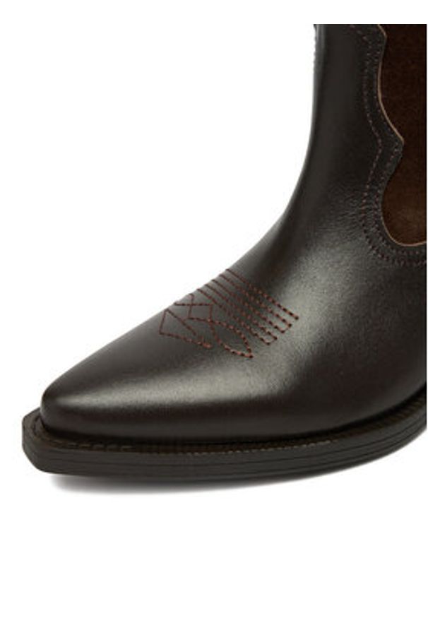 Badura Kowbojki EO-BAYLOR-07101 Brązowy. Kolor: brązowy. Materiał: skóra, zamsz