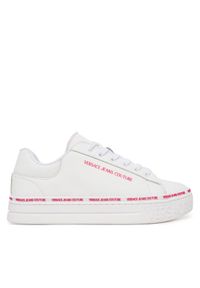 Versace Jeans Couture Sneakersy 79VA3SK5 Biały. Kolor: biały. Materiał: skóra #1
