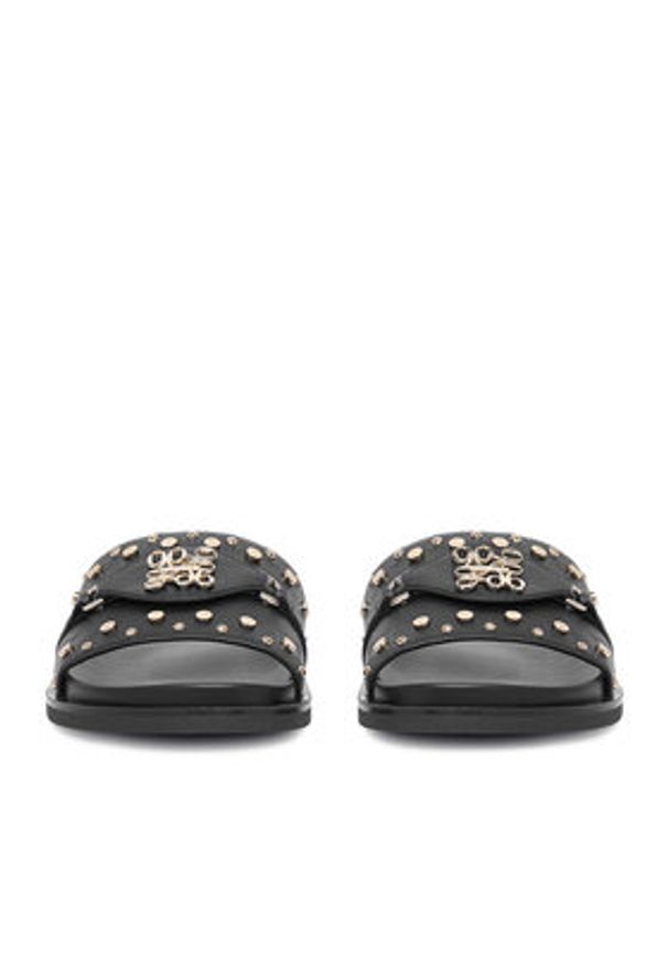 Nine West Klapki EO-TL758-1 Czarny. Kolor: czarny. Materiał: skóra