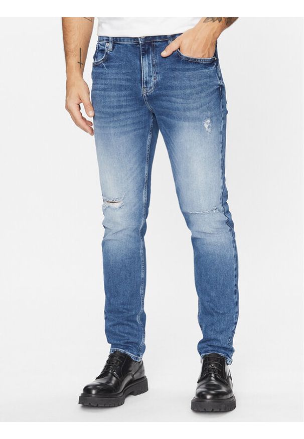 Karl Lagerfeld Jeans Jeansy 235D1104 Niebieski Slim Fit. Kolor: niebieski