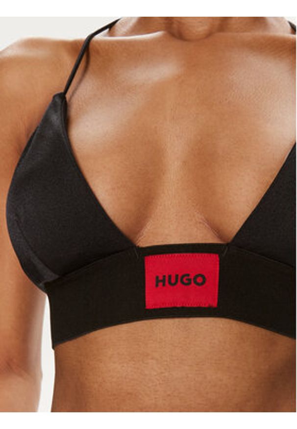 Hugo Góra od bikini Hana 50515343 Czarny. Kolor: czarny. Materiał: syntetyk