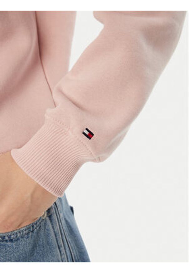 TOMMY HILFIGER - Tommy Hilfiger Bluza Modern WW0WW43598 Różowy Regular Fit. Kolor: różowy. Materiał: syntetyk