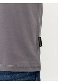 Napapijri T-Shirt S-Kreis NP0A4HQR Szary Regular Fit. Kolor: szary. Materiał: bawełna