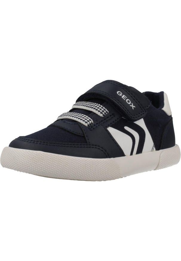 Geox - Kapcie GEOX B GISLI BOY Niebieski. Okazja: na co dzień. Kolor: niebieski. Materiał: tkanina