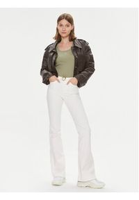 Pinko Top 100807 A0PU Khaki Slim Fit. Kolor: brązowy. Materiał: bawełna #3